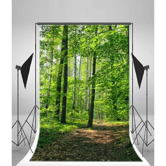 3X5FT-Forest Smog Photography Backdrops Green Trees Photo Studio Background 3X5FT-Forest Smog Photography Backdrops Green Trees Photo Studio Background